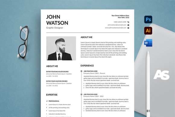 Download Minimalist Resume Template Word - Premium Resources