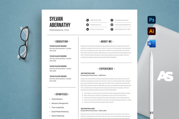 Download Minimalist Resume Template Word - Premium Resources